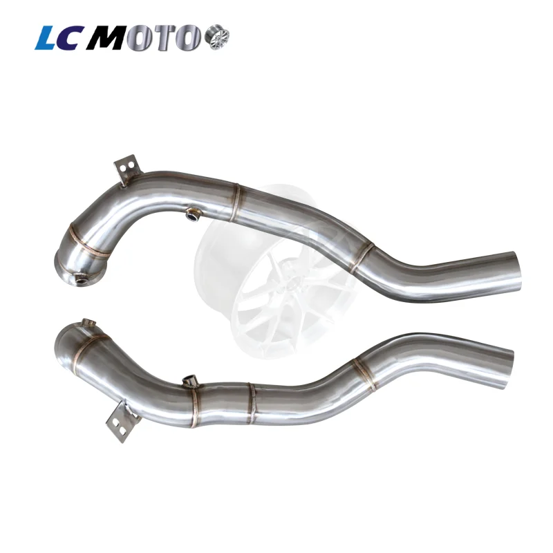 SS304 Stainless Steel Exhaust Downpipe For Mercedes G63 G500 G550 W464 G-Class 2018+ Replacement Performance Pipe