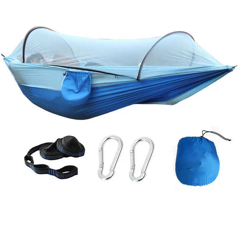 Hammock Outdoor with mosquito net Adult swing Mosquito-proof shade Anti-rollover Light leisure park Camping swing