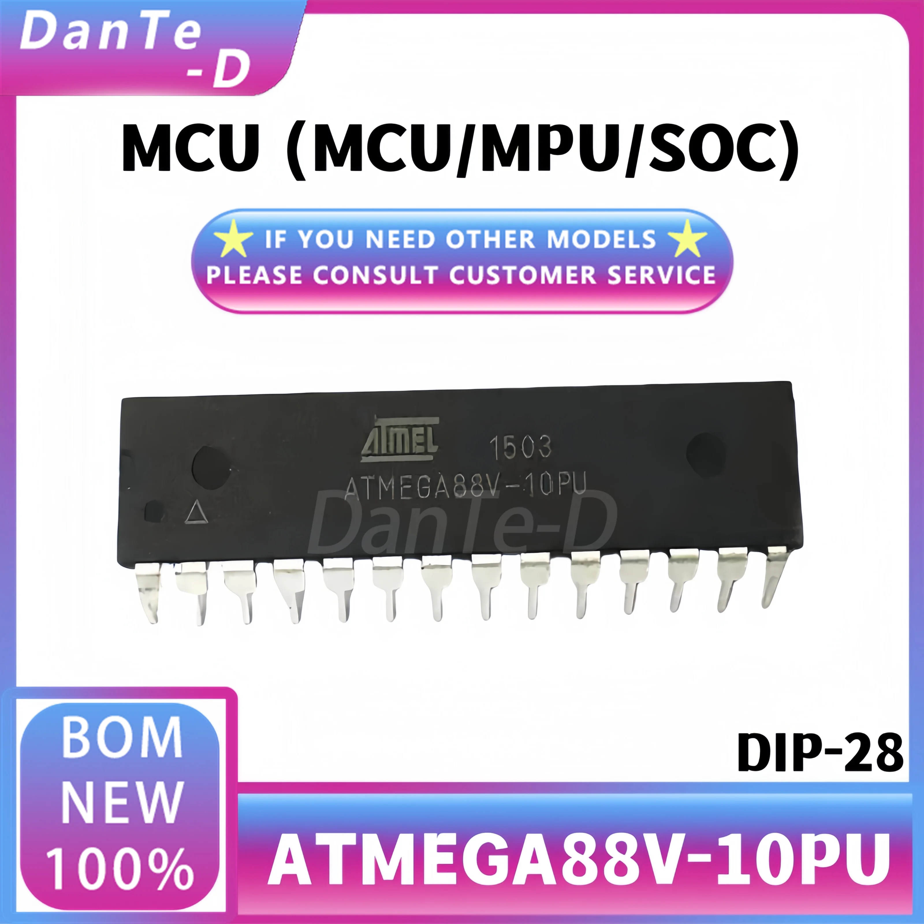 ATMEGA88V-10PU DIP-28 8-bit microcontroller IC single chip microcomputer new original authentic