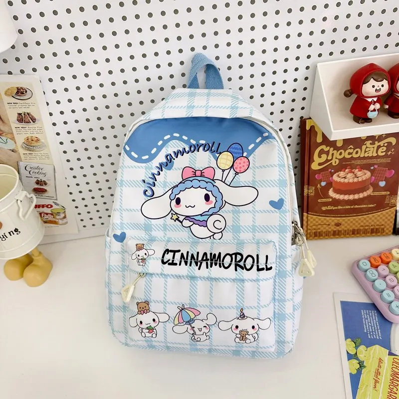 Plecak Hello Kitty Sanrio, uroczy plecak z nadrukiem Kuromi Cinnamoroll, tornister anime, plecak podróżny dla dzieci