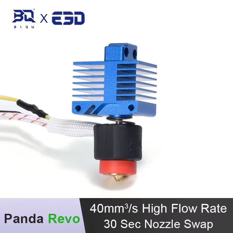 

BIQU Panda Revo Hotend Rapid Nozzle Swap High Flow Rate 60W E3D Heatercore Max 300°C for BambuLab P1P X1C Hot End 3D Printer DIY