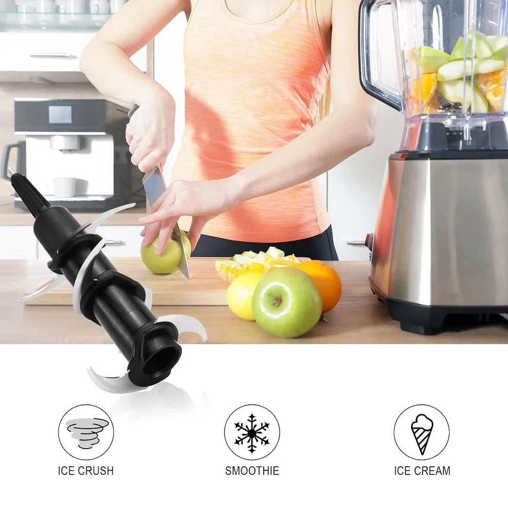 Replacement Stacked 6 Blades for Ninja 72 oz Pitcher Compatible with Ninja Blender BL500 BL660 BL700 BL740 NJ600C