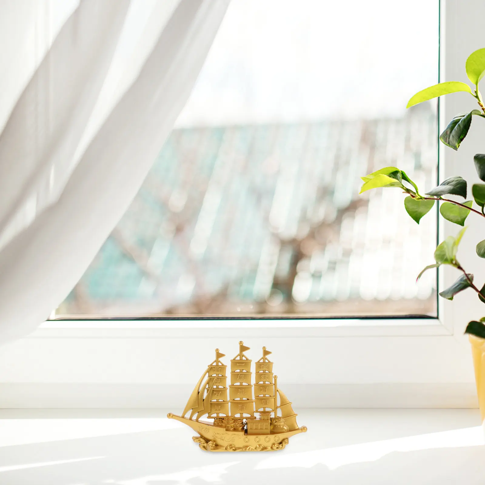 

Alloy Sailboat Desktop Boat Decoration Chic Retro Small Simulated Boat Crafts Desktop Artwork Simulation Boats