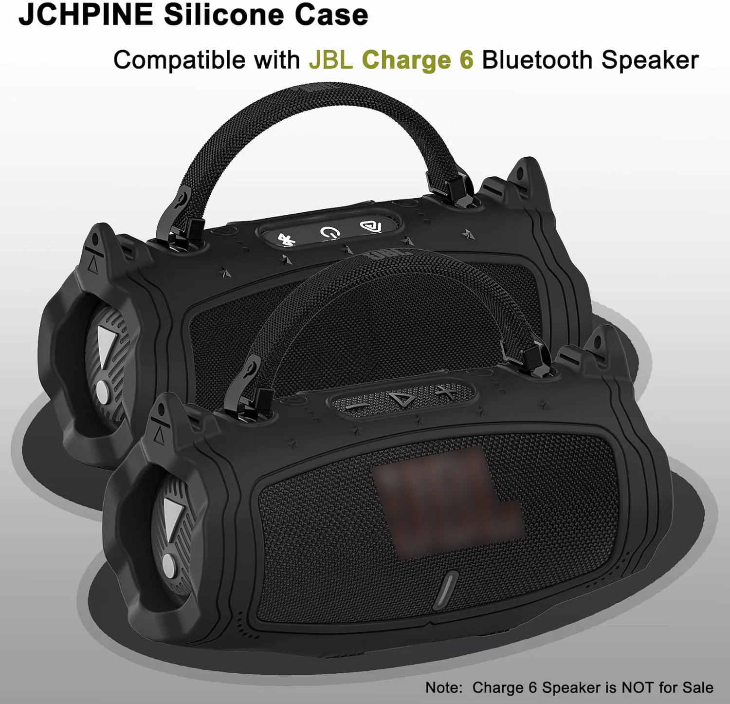 Silikon-Schutzhülle und Hartschalen-Tragetasche und Schultergurt für JBL Charge 6, tragbares Bluetooth-Lautsprecher-Zubehör – Detail 10