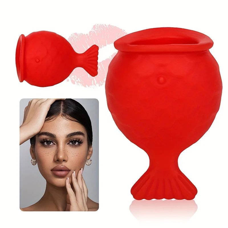 Lip Plumping Tool - Soft Silicone Natural Lip Enhancement Tool, Facial Exercises for Fuller, Fuller, Glamorous Lips