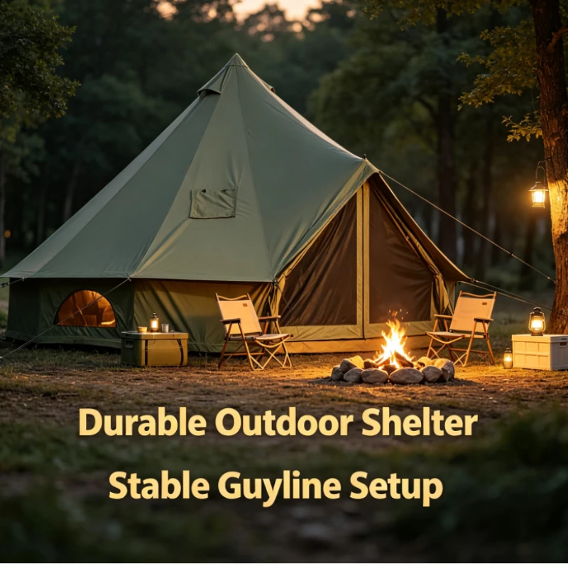 Namiot piramida z tkaniny Oxfo – Outdoor Yurt Camping recenzja i cena