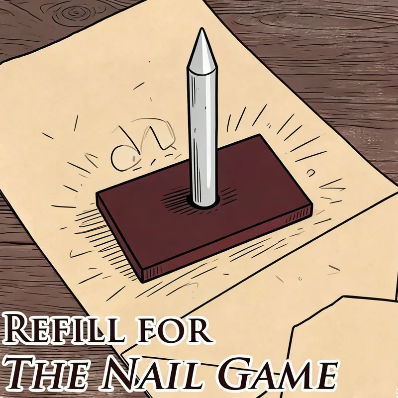 

Refill for The Nail Game Stage Magic Tricks Illusions Derren Brown Classic Magic Show Mentalism Magic Gimmick