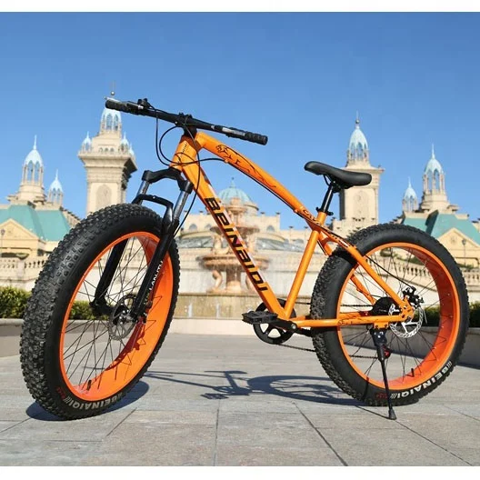 

2024 High Quality Full Suspension Popular 26 Inch 21/24/27/30 Speed Spoke Wheel Men Fat Tire Snow and Beach Bike