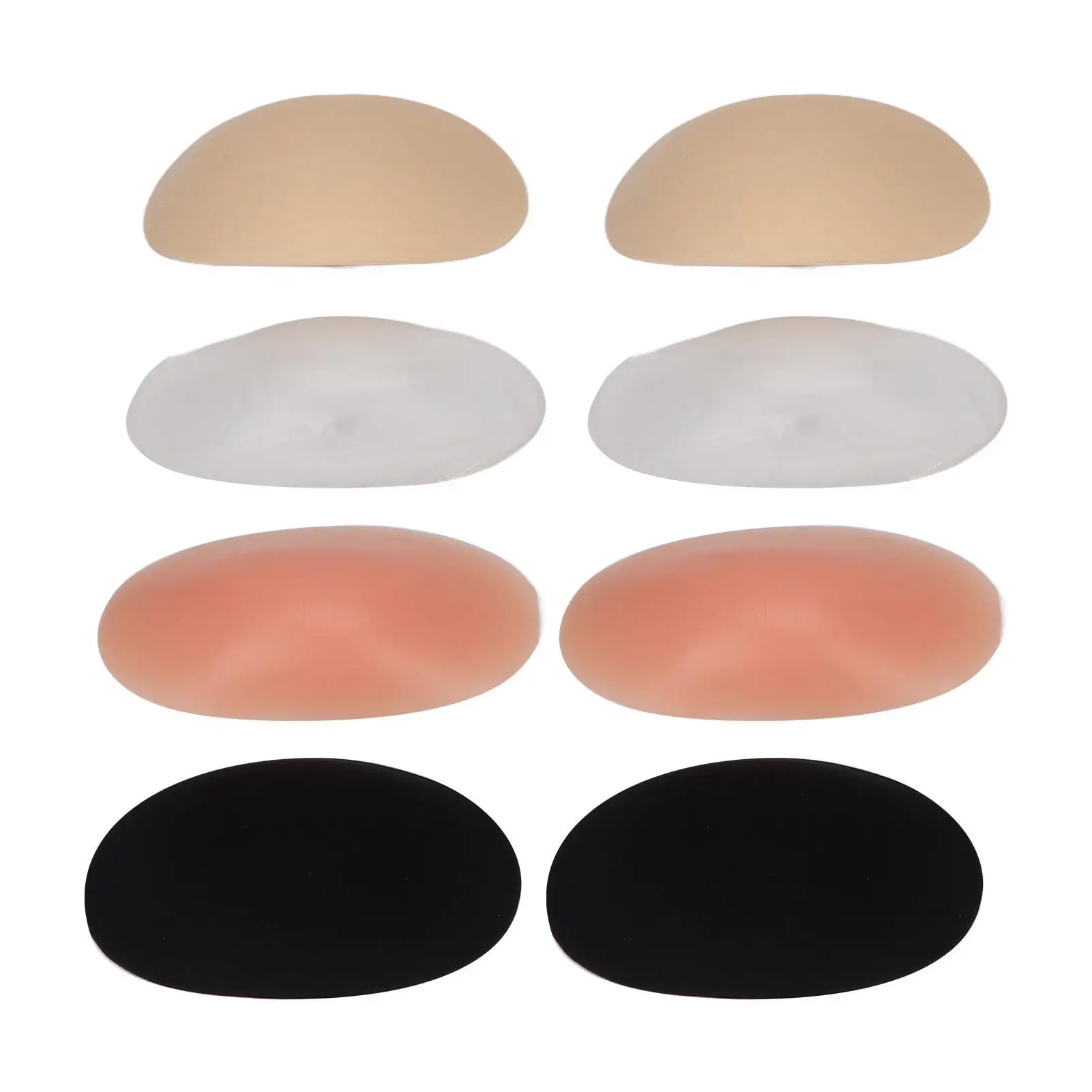 Soft Breathable Silicone Shoulder Pads 4 Pairs Removable Anti Slip Self Adhesive Cushion for Comfort and Support