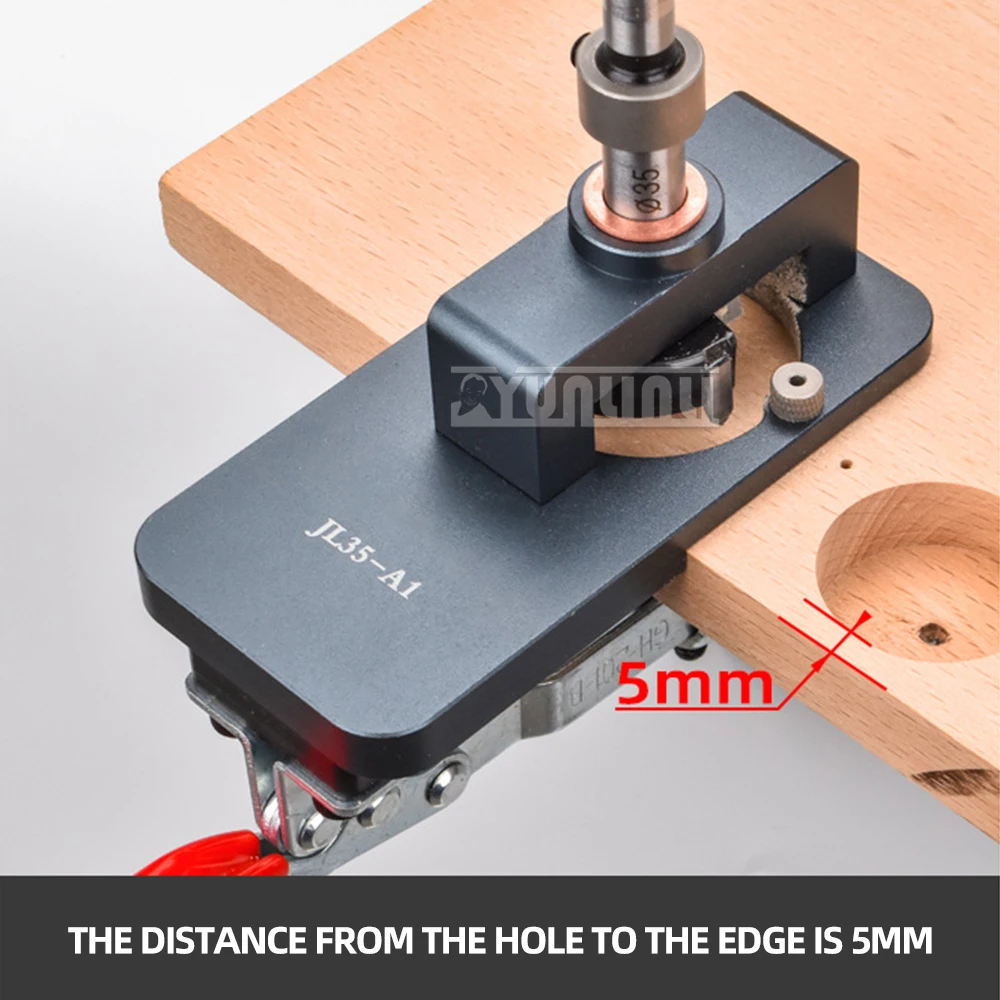 Woodworking 35mm hinge hole opener door panel hinge hole punch cabinet door locator wood board drilling