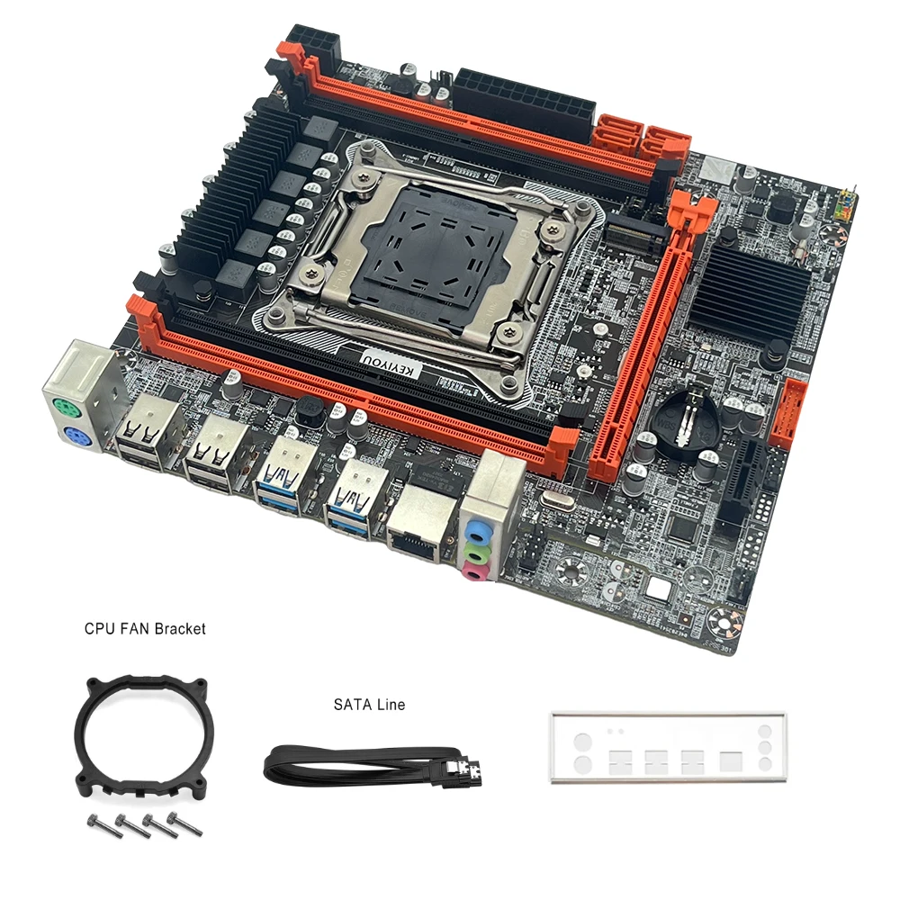 Kit de placa base X99D4M LGA 2011-3 xeon E5 2640 V4 Kit 32GB (4 Uds * 8GB) memoria DDR4 de 2133MHz X99 Chipest E5 2640V4 placa base DIY