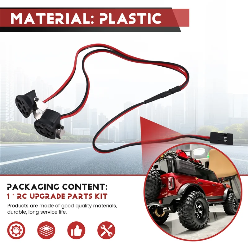 

ABWE-передние передние светодиодные фонари, детали прожектора для 1/10 RC Crawler Axial SCX10 90046 TRX4 TRX6 Redcat Gen8 2LED