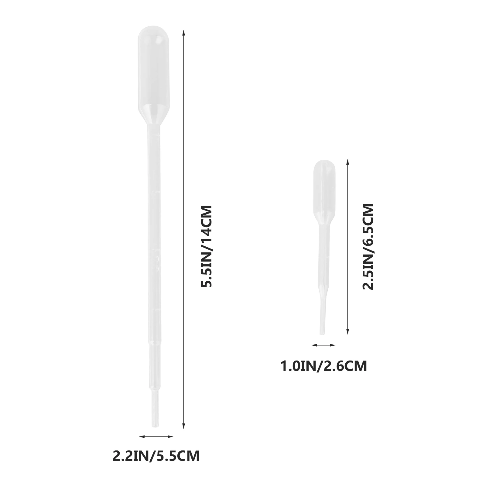 

40pcs Plastic Rods Dropper Lightweight Compact Disposable Pipette for Liquid Transfer Liquid Transferring Tool Experiment