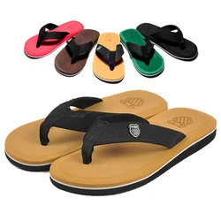 Summer Slippers Men Flip Flops Beach Sandals Non-slip Casual Flat Shoes Slippers Indoor House Shoes For Men Outdoor Slides