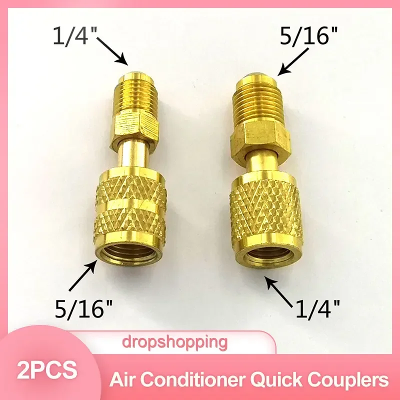 R410a Adapter do ładowania chłodniczego 5/16 SAE F Szybkozłączki do 1/4 SAE M Flare 5/16 SAE M do 1/4 SAE do klimatyzatora