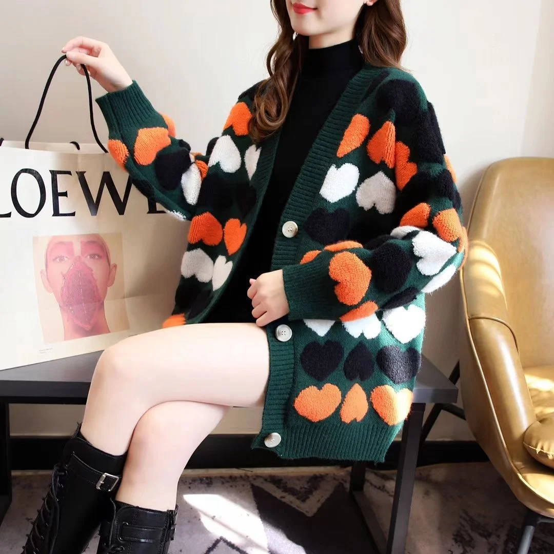 

Mid-Long Cardigans Japanese Womens Summer Openwork Hollowed-Out Ribble V-Neck Lettuce Curved Cut Slit Half-Open Elasticity Daily