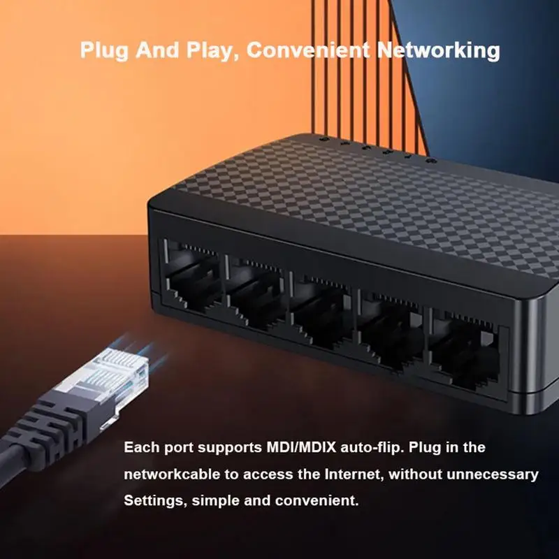 홈 네트워크 스위치 홈 이더넷 허브, 에너지 절약 네트워크 연결 용품, TV 프린터 및 컴퓨터용, 5 포트