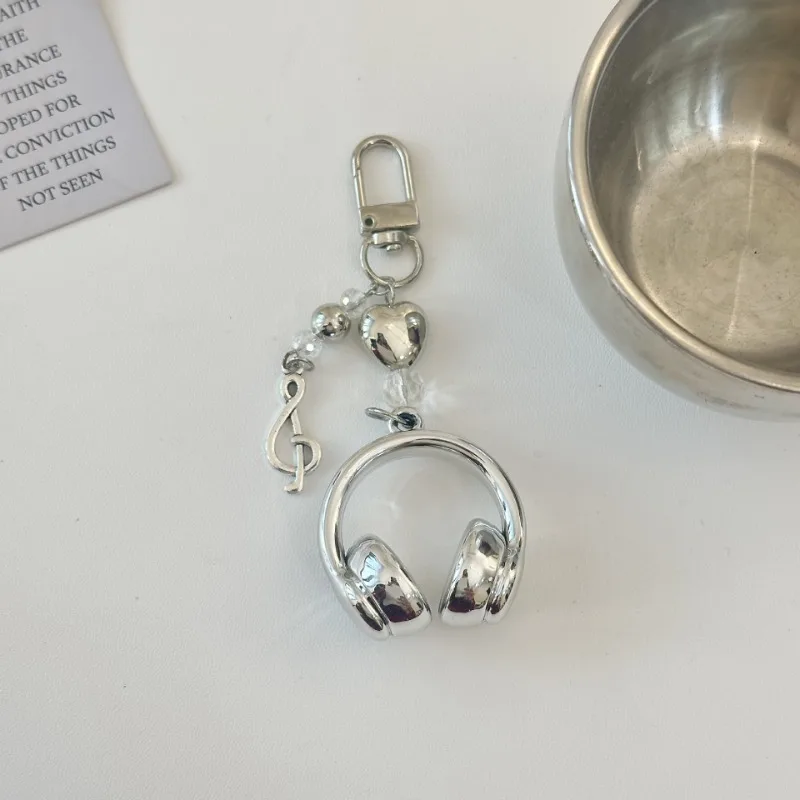 Słuchawki Muzyczne Telefon Komórkowy Łańcuszek Fajny Guzik Ścisk Muzyczny Mała Zawieszka Kreatywna Zabawka Antystresowa Zawieszka do Plecaka Brelok