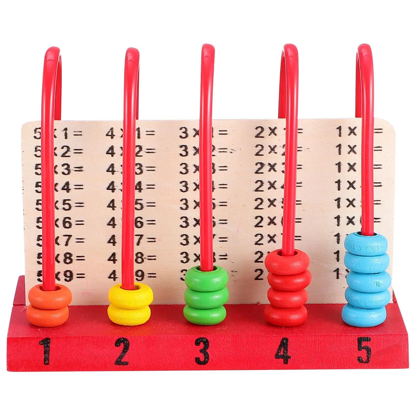 Wooden Abacus Toy Rainbow Counting Beads Numbers Arithmetic Calculation Math Toys Kids Educational Toys