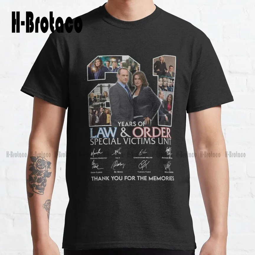 21 Years Of Law & Order.Special Victims Unit Law Order Law And Order Victims Film Movies Classic T-Shirt Creative Funny Tee