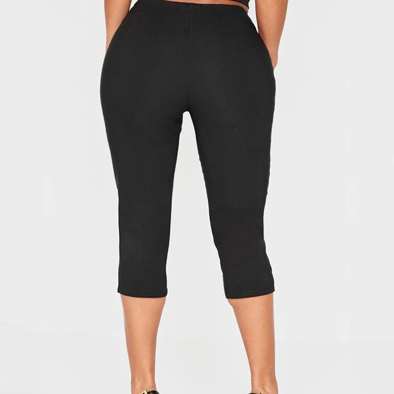 ชุดเซ็ตฤดูใบไม้ร่วงจาก CUTENOVA สำหรับผู้หญิง กางเกงทรงครอปเข้ารูปเอวต่ำ ปรับเข็มขัดได้ สีพื้น ดีไซน์ทันสมัย เก็บทรงสวย