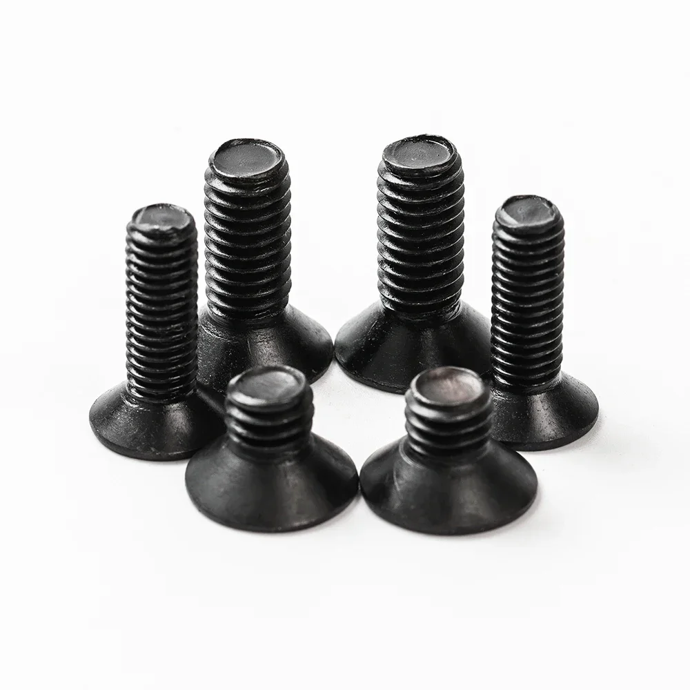 Up to 2200 Hex Socket Flat Head Cap Screws Nuts Assortment Kit Metric M1.6 M2 M2.5 M3 M4 to M10 Black 10.9 Alloy Steel L 4-50mm