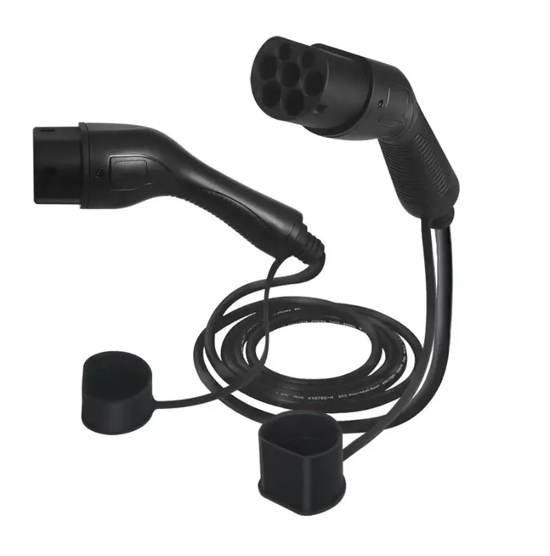 

Type1 Type 2 to Type 2 Electric Car Charger Ev Charging Cable 16A-32A Single-Phase Three-Phase 3.5Kw 7kw 22kw Iec62196 Evse Kit