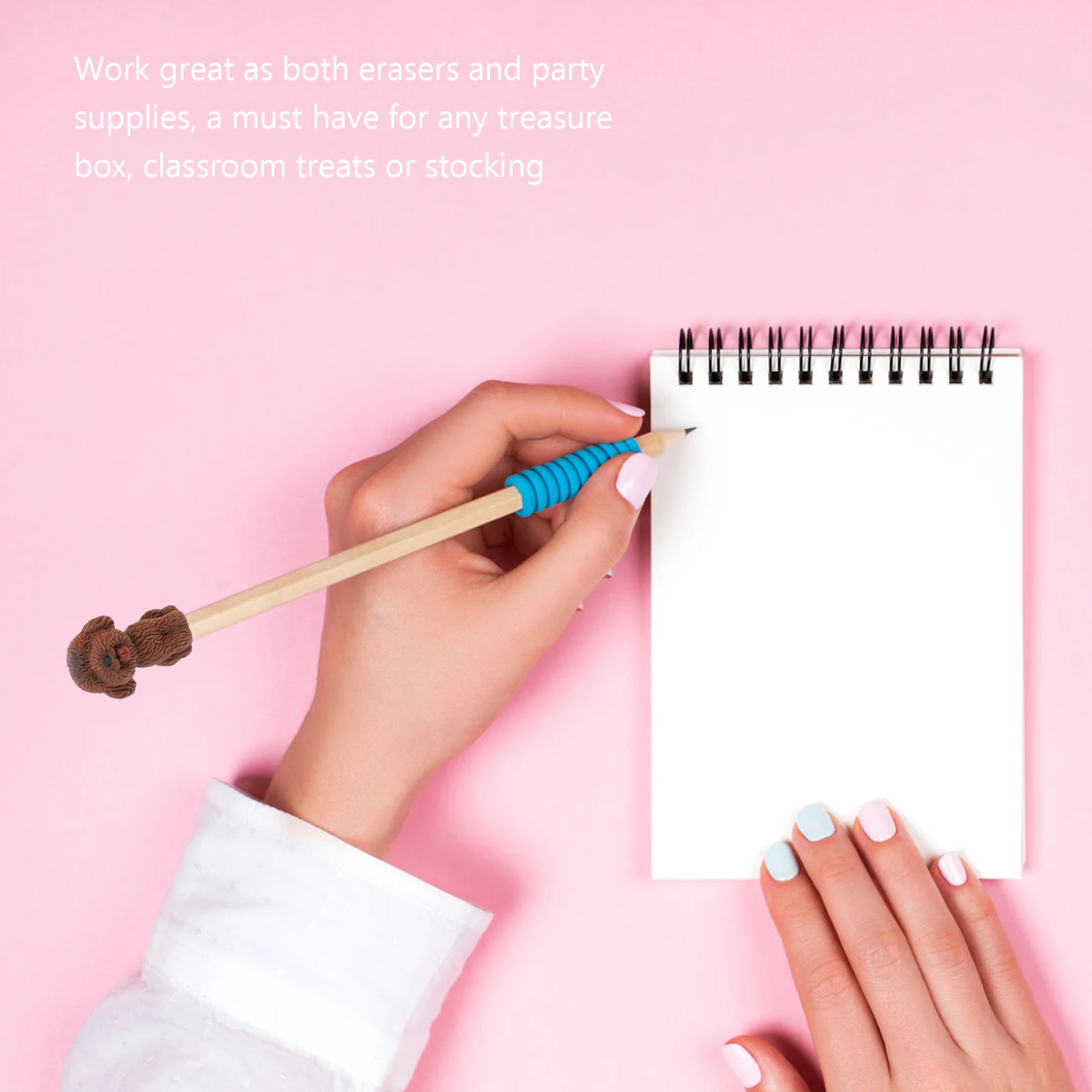 

20Pcs Ecofriendly Dog Shaped Erasers Mini Pencil Eraser for Kids Students Classroom Office Decorations Christmas Gifts