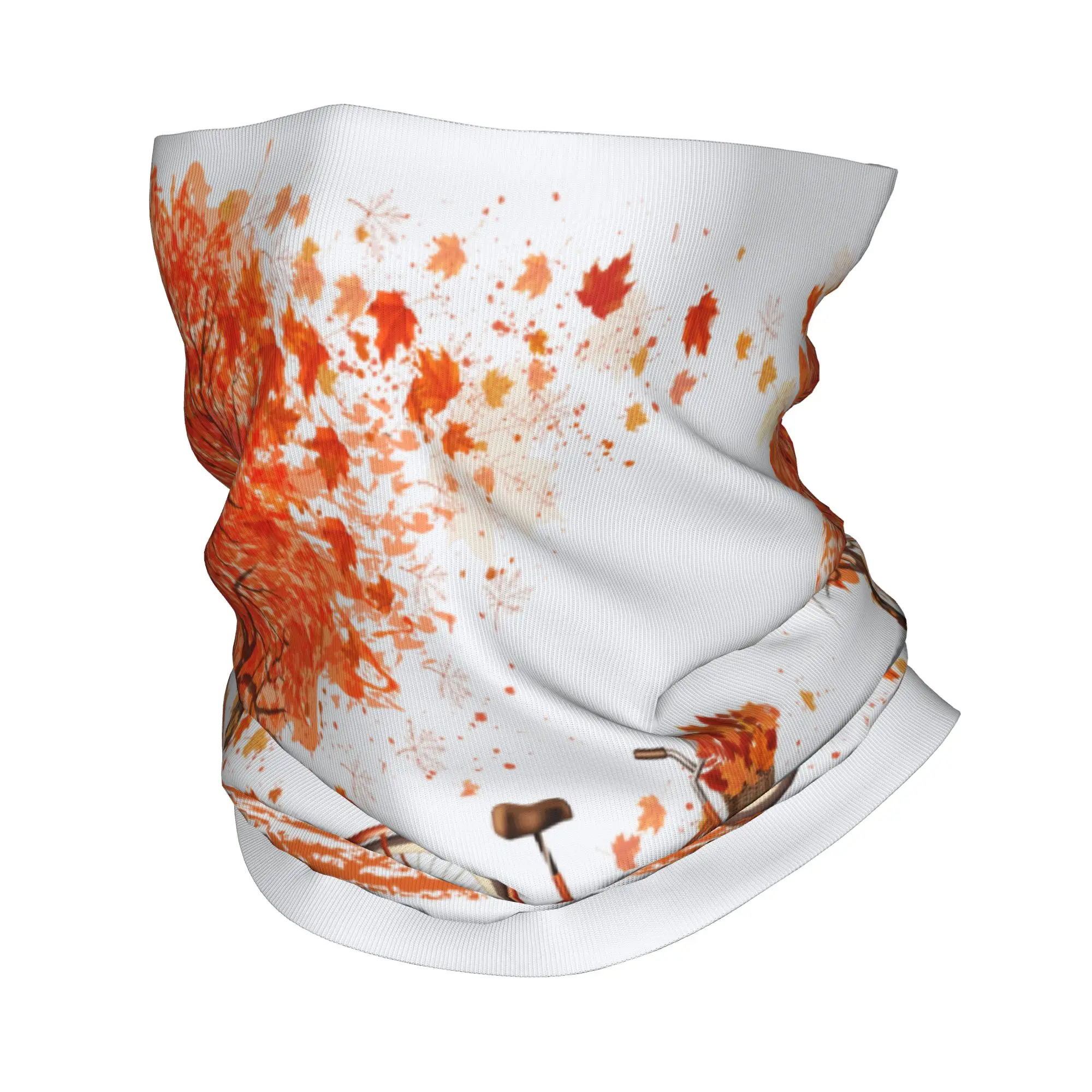 

Многофункциональный шарф-бандана/балаклава с принтом осенних листьев для мужчин и женщин: для катания на лыжах, бега, езды на велосипеде, в качестве утеплителя для шеи