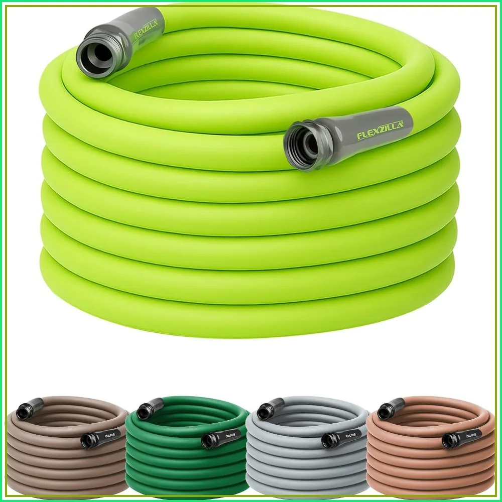 Lightweight 5/8" x 75 ft All-Weather Garden Hose, Ultra-Flexible, Leak-Free