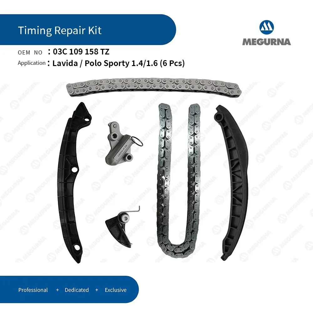 ENGINE Timing Chain Rebuild Kit fit 1.4L 1.6L For AUDI A3 VW EOS Golf MK5 Jetta Passat POLO MK4 Touran BAG BLF BLP BKG BLN CNK