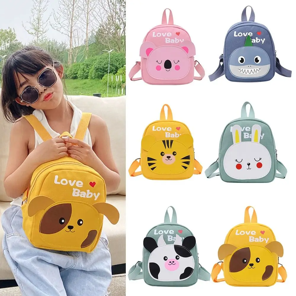 

Birthday Gifts Cartoon Kids Schoolbag Fashion Canvas Shark Cute Backpack Rabbit Mini Kindergarten Schoolbags For Girls Boys