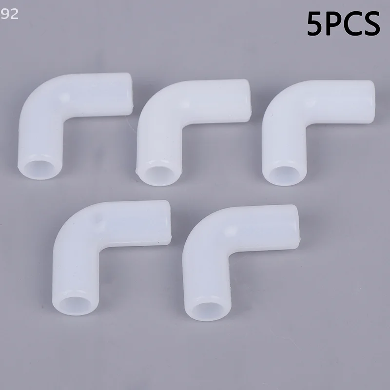 5pcs Silicone Elbow Flexible Repair Joint Hard Tube Soft Connector Elastic Right Angle Rubber Coupling Pipe Irrigation Garden
