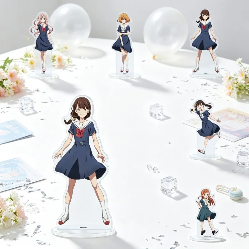 Acrylic Standee-Anime Young Ladies Don't Play Fighting Games Acrylic Standing Sign Board Arisa Fujimiya/Aya Mitsuki Gifts 15CM
