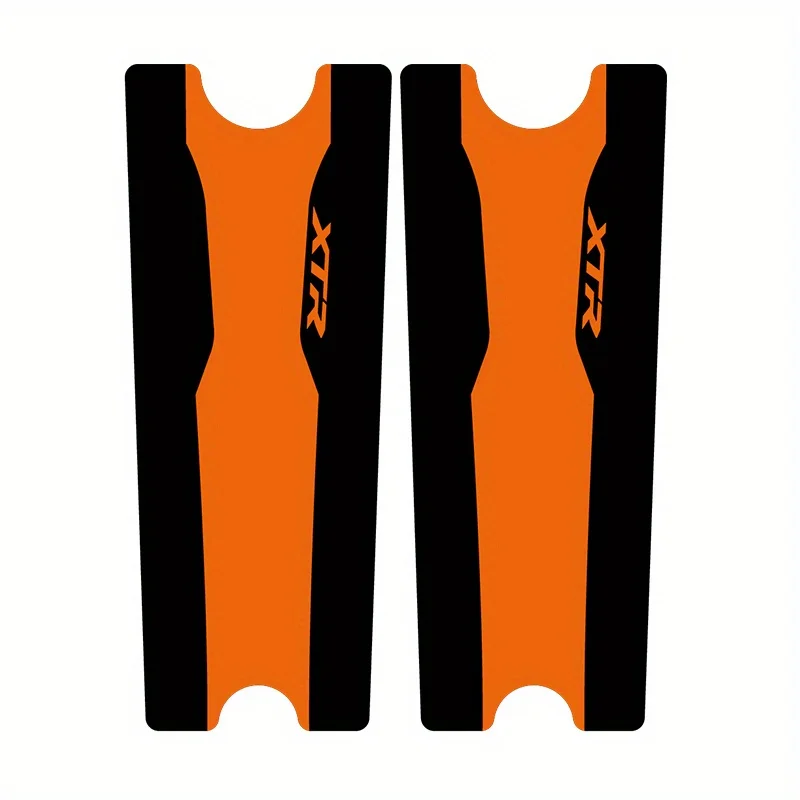 

2d flat stickers 2pcs/xtr-m9100 mountain bike crankset stickers - durable stickers motorcycle helmet stickers