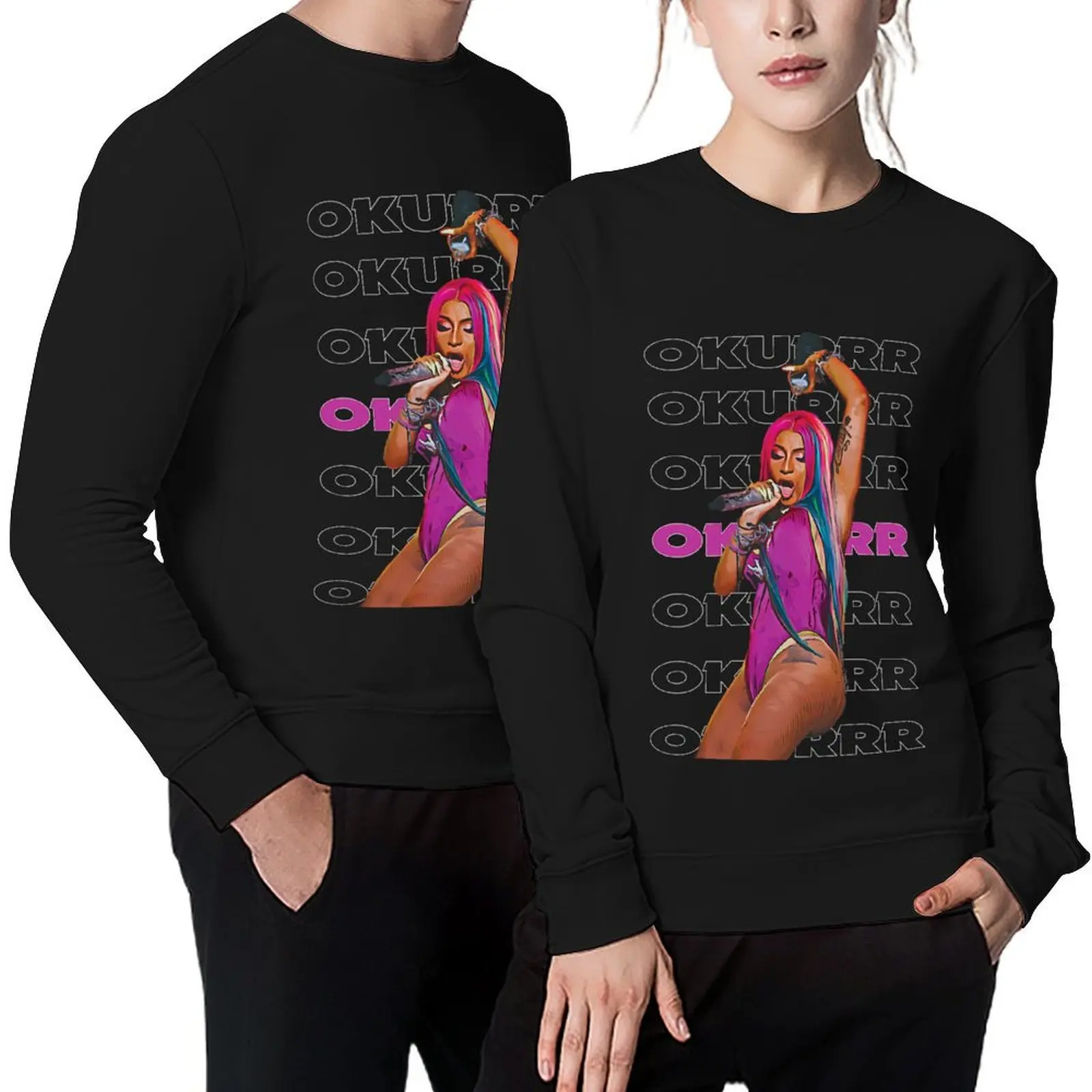 

Cardi B - Okurrr Pullover winter clothes mens clothing autumn clothes anime clothing men's sweatshirt