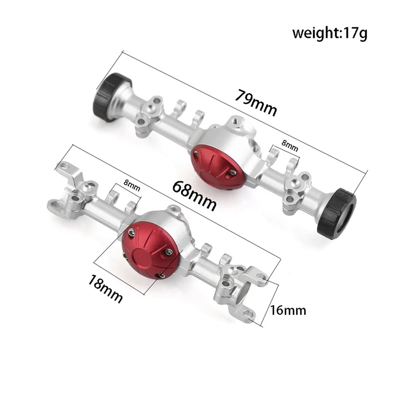 Peças de reposição da carcaça do eixo do portal dianteiro e traseiro apto para MINI-Z 1/10 rc crawler axial scx10 rgt 86100 rc caminhão peças atualização