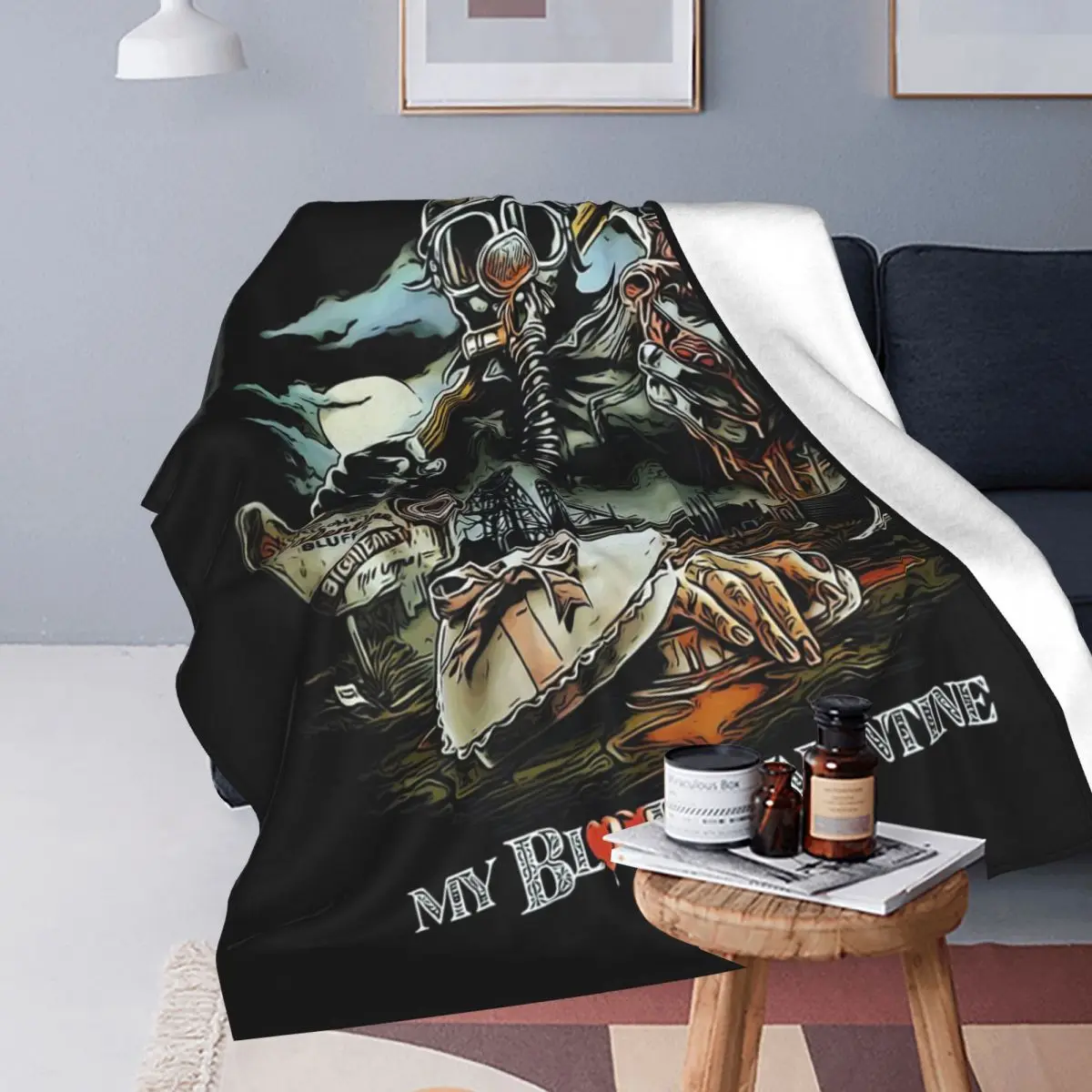 My Bloody Valentine Blankets Soft Warm Flannel Throw Blanket Bedding for Bed Travel Home Sofa