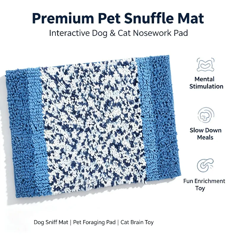 Pet Snuffle Mat Slow Feeding Anti-Choking Training Blanket, Interactive Foraging Puzzle Toy for Dogs Cats