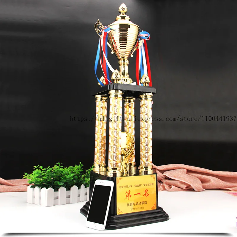 

Изготовленный на заказ чемпионский трофей, высококачественная спортивная награда, кубок с логотипом, приз для творческих соревнований, персонализированный трофей с гравировкой