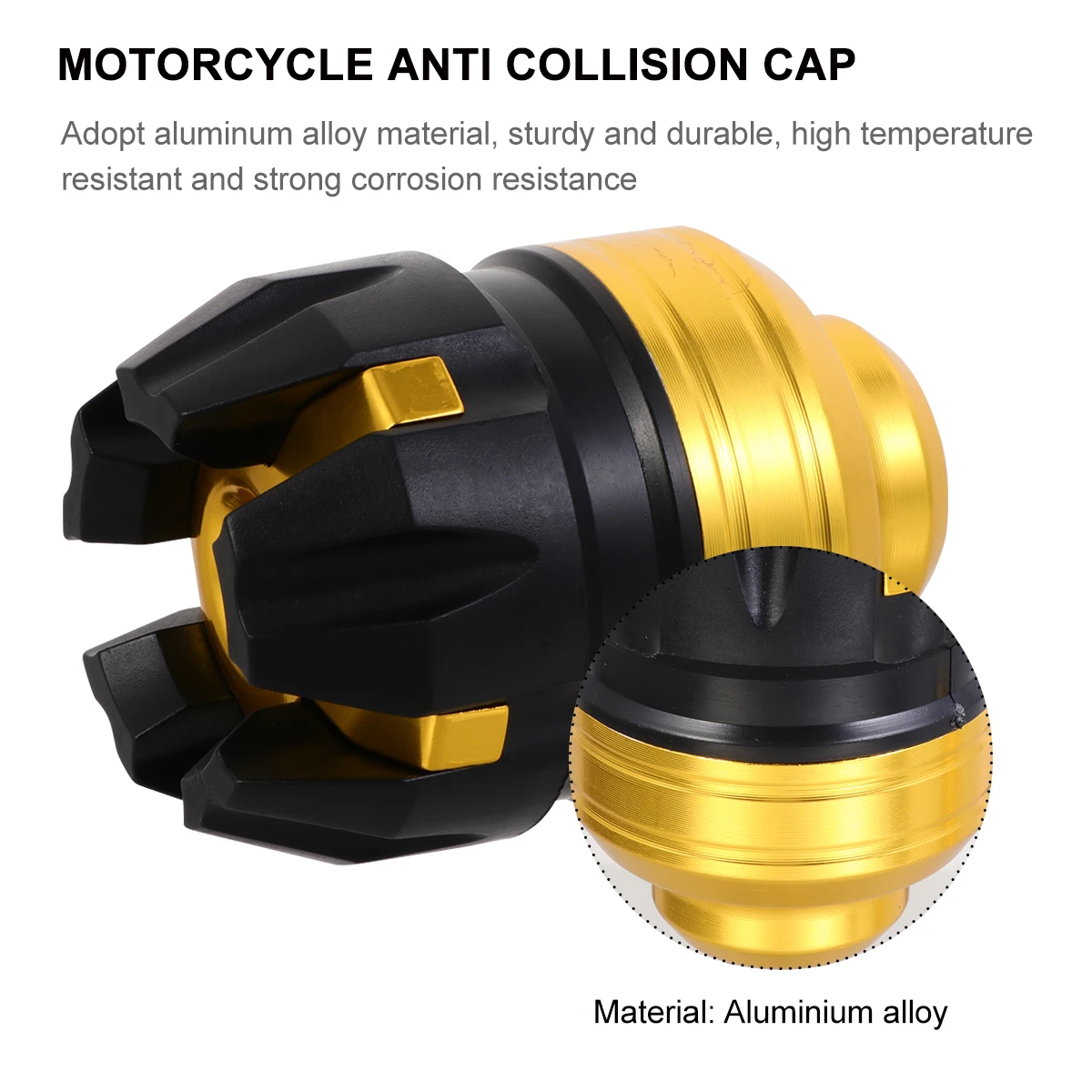 

2pcs Motorbike Front Fork Cup Anti-Collision Slider Protector Aluminum Alloy Wear Resistant Corrosion Resistant Anti Drop