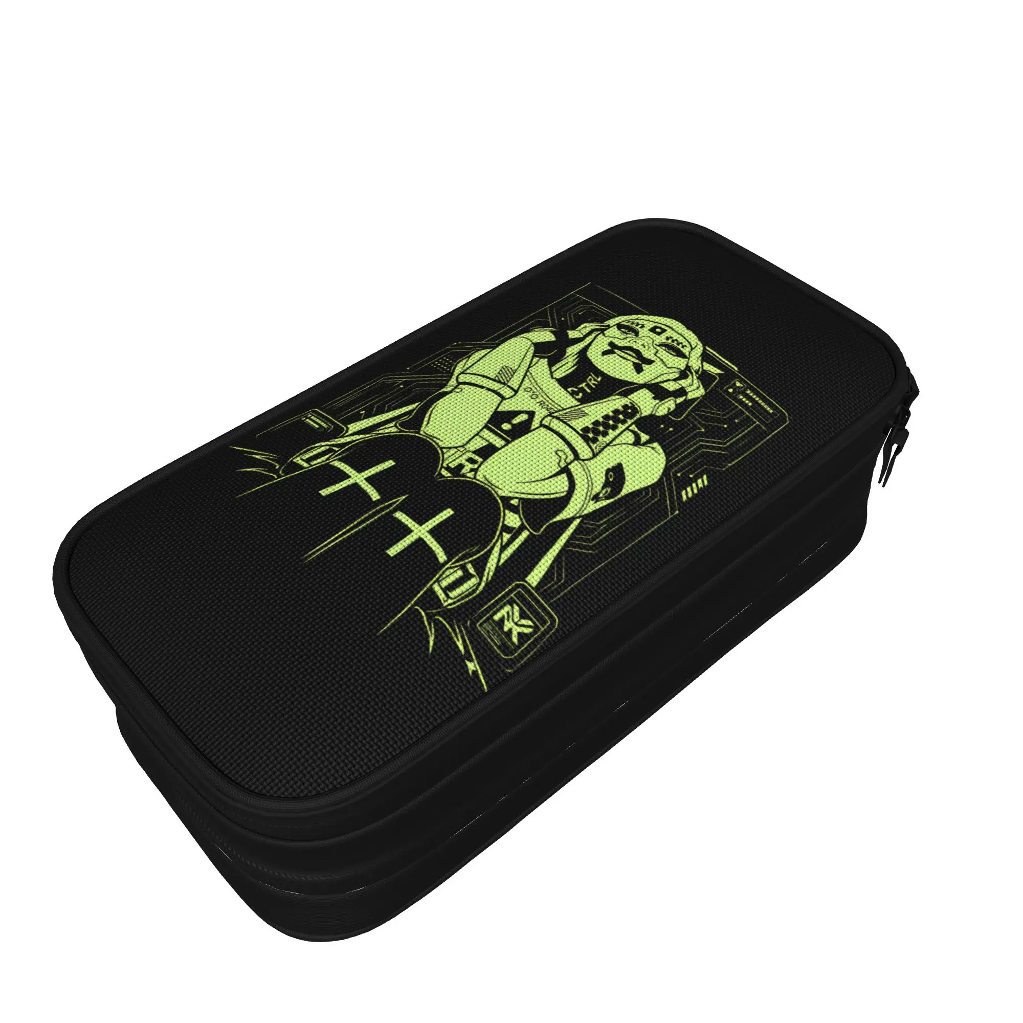 

Marathon Game Pencil Cases Fun Vadal Neon Green Pen Bags Student Big Capacity School Supplies Gifts Pencil Box