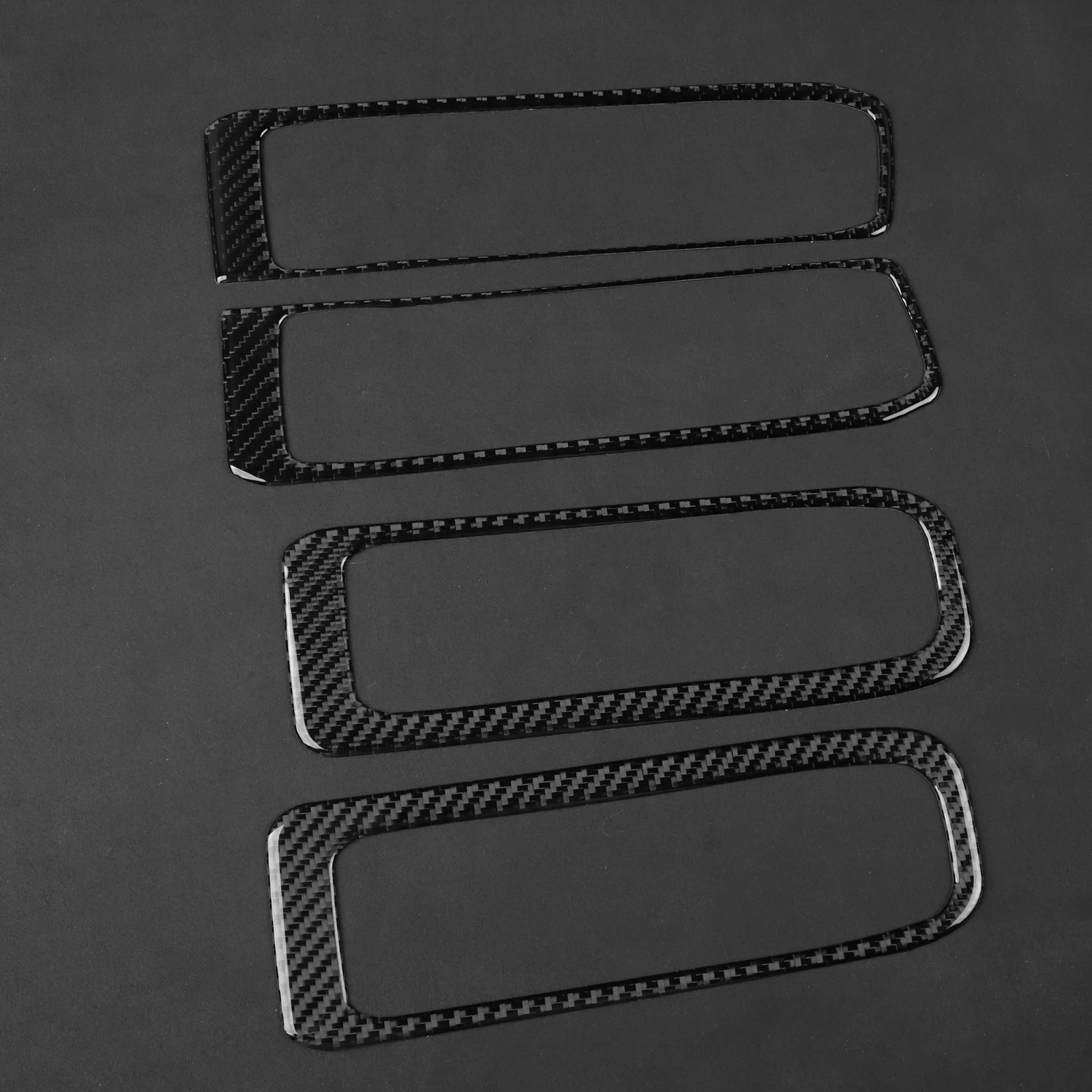 لفورد اكسبلورر 2020-2023 ألياف الكربون مقبض الباب الداخلي الإطار لوحة غطاء الكسوة اكسسوارات السيارات الداخلية لاصقة تزيين #5