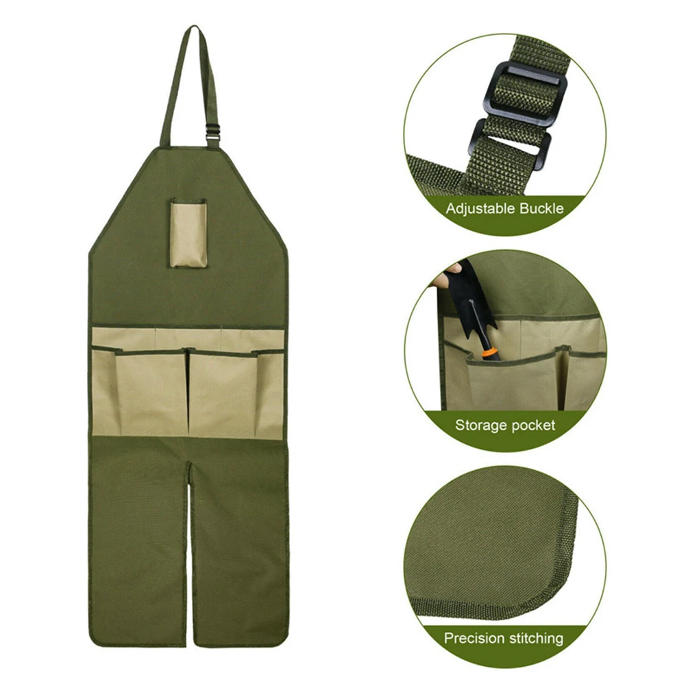 Gardening Apron With Pockets Labors Protection Apron For Yards Gardens