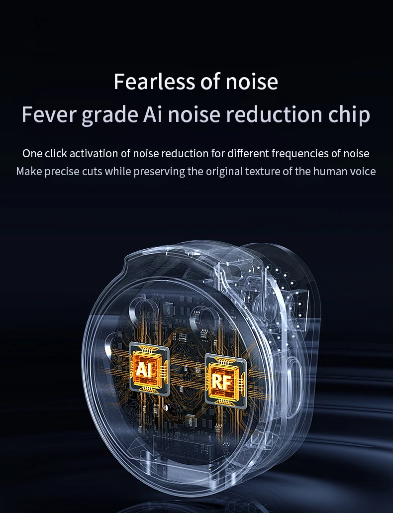 Basix 2.4G Kabelloses Lavaliermikrofon Plug & Play Chip mit Ladehülle für iPhone - Tragbares Lavaliermikrofon – Detail 5