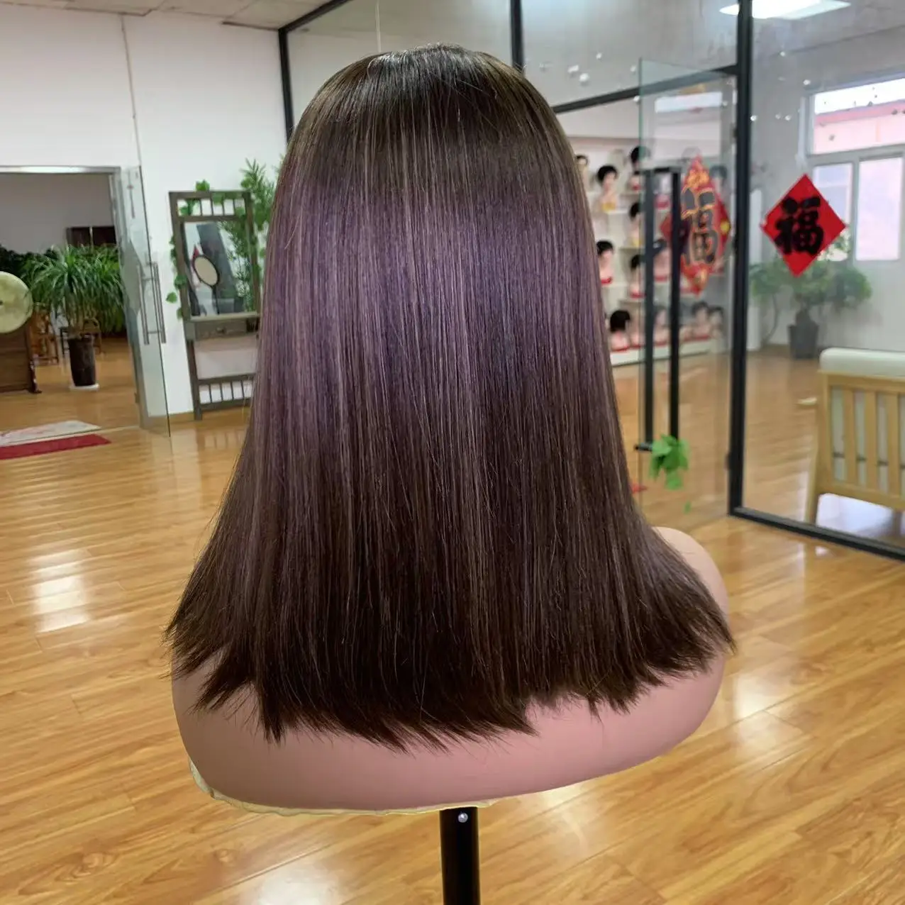Dark Brown Highlight HD Lace Jewish Wig For White Women European Virgin Human Hair HD Lace Top For Thinning Hair