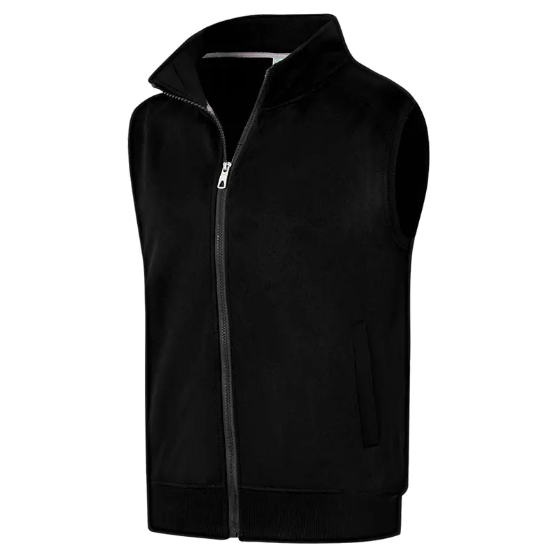 Winter Velvet Warm Vest Custom Design Fashionable Solid Color Vest Printing Logo Fleece Vest Embroidery Personalized Brand - Image 12