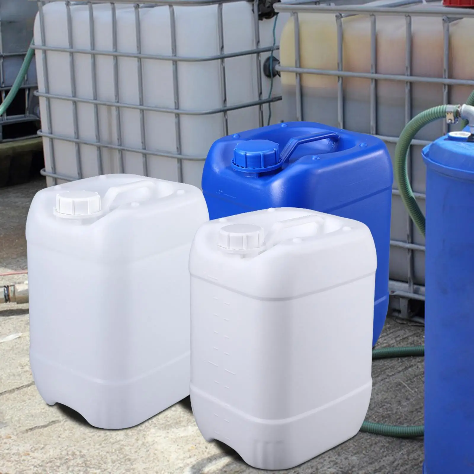 خزان مياه للتخييم من البولي ايثيلين مفيد مع مقبض حاوية مياه محمولة متينة