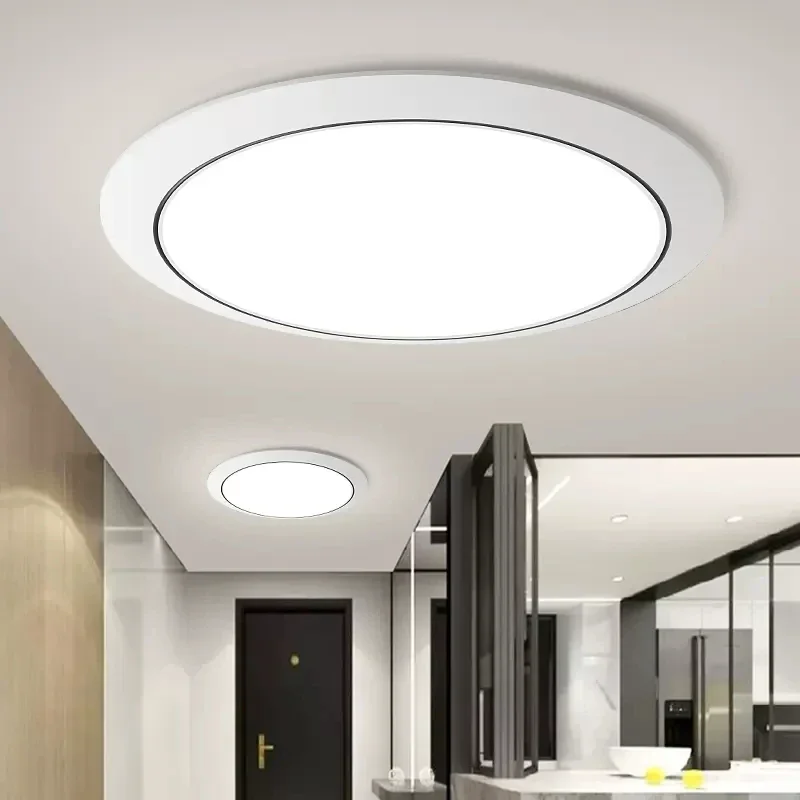 Plafonnier LED Rond en Acrylique au Design Moderne, Luminaire Décoratif d'Nik, Idéal pour un Couloir, une Allée ou une Chambre à Coucher