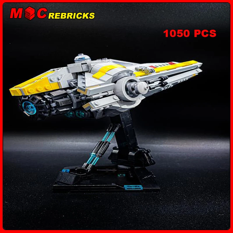 MOC Space War Series M52X U Wing Spacecraft  Destroyer Model DIY Assembling Bricks Building Blocks Boy Puzzle Toy Kids Xmas Gift